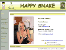 Tablet Screenshot of happysnake.ch